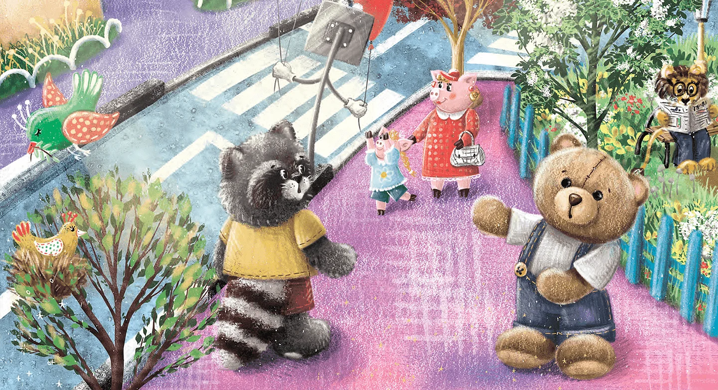 Город игрушек. Правила дорожного движения для детей — иллюстрация 3