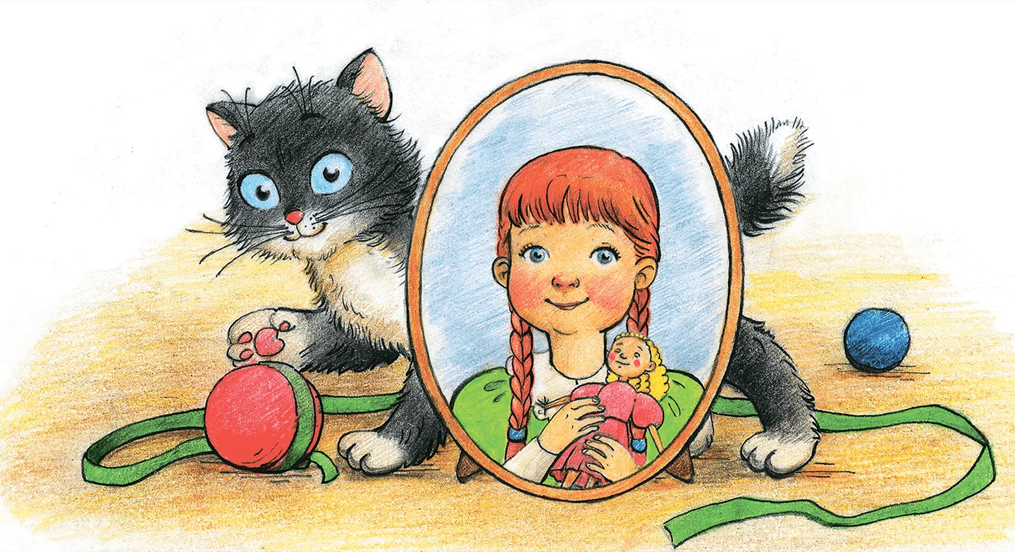 Непослушный котёнок — иллюстрация 1
