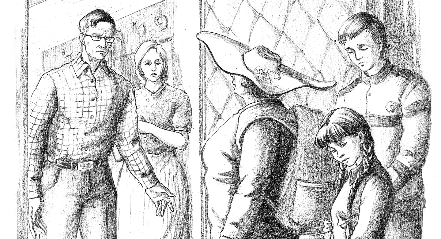 Иллюстрация из книги «Безумная Евдокия. Шаги»