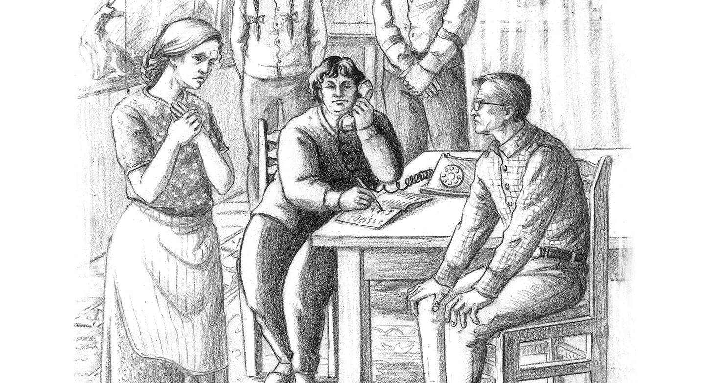 Иллюстрация из книги «Безумная Евдокия. Шаги»