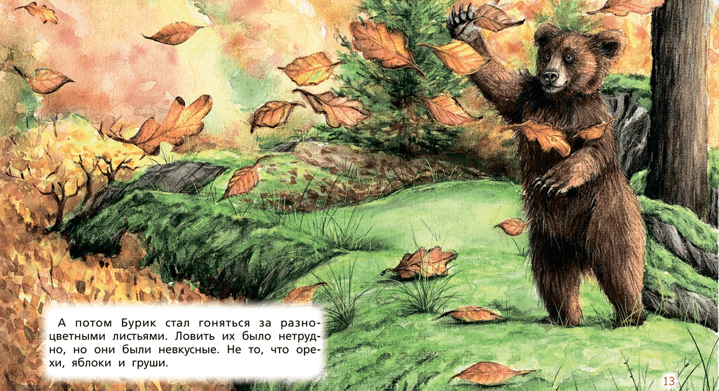 Иллюстрация из книги «Медвежонок Бурик»