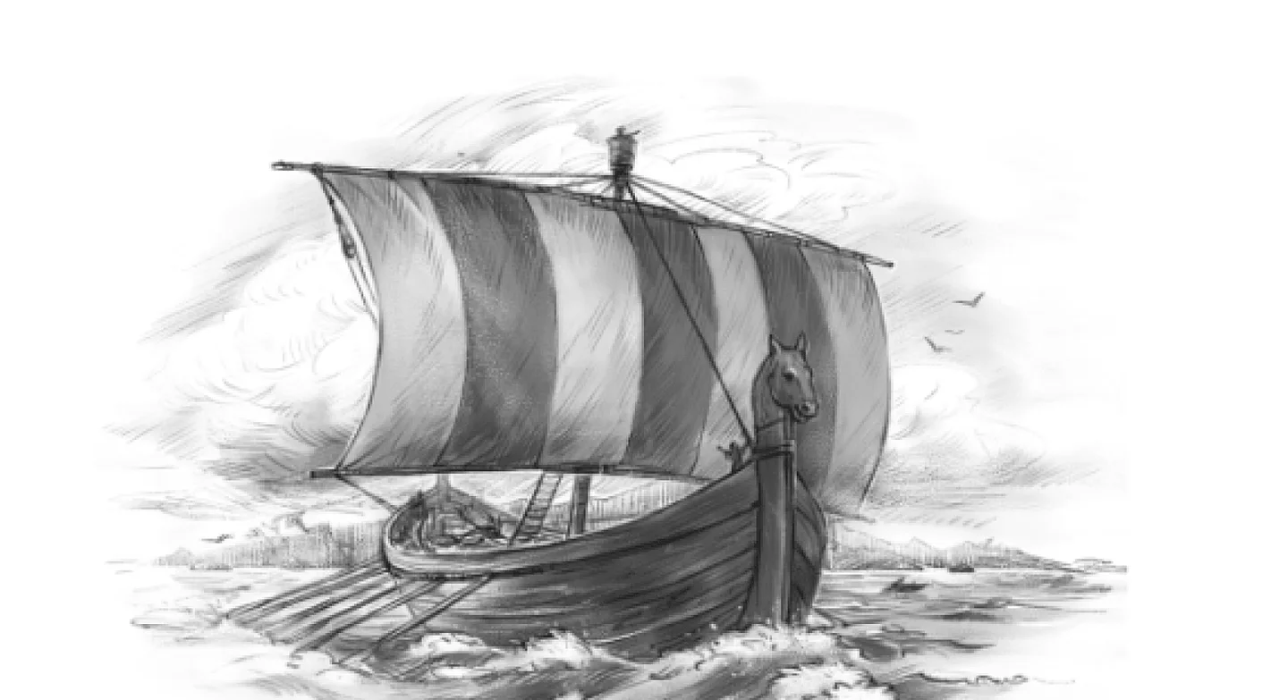 Иллюстрация из книги «Финикийский корабль»