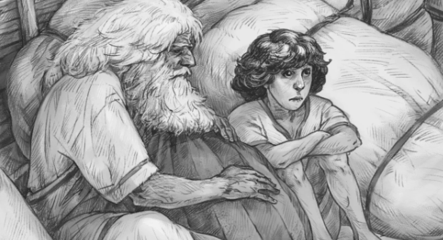 Иллюстрация из книги «Финикийский корабль»