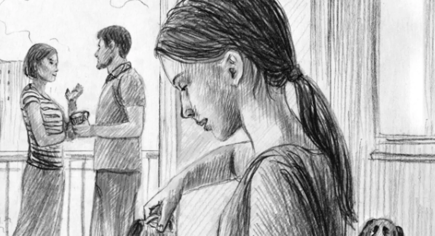 Иллюстрация из книги «Тринадцать лет. Шёл по улице солдат»