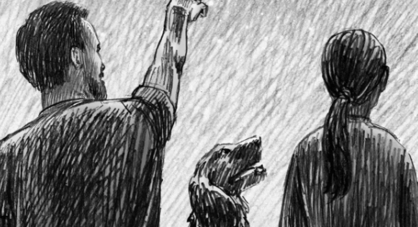 Иллюстрация из книги «Тринадцать лет. Шёл по улице солдат»